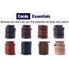 Cords Essentials Round Leather String Cord 6mm Distressed Tan 5.5