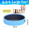 BerrysParadise Foldable Dog Pool with Sprinkler, 87 in Extra Large