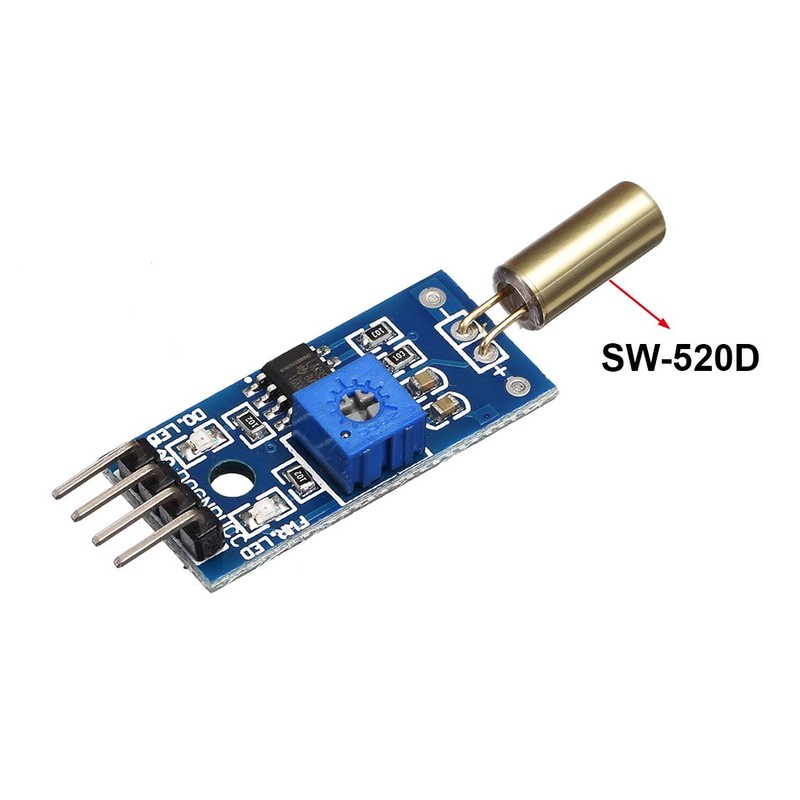 uxcell Angle Sensor Module SW-520D Golden Ball Switch Tilt Sensor