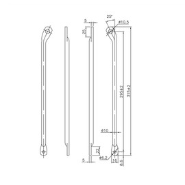 Plus Dodo PORTER RACK FRONT CARE STAY MAT BLACK CR-OTR-002