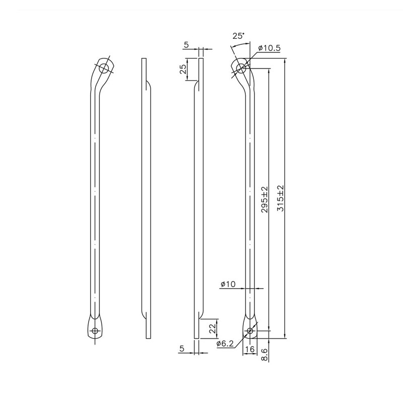 Plus Dodo PORTER RACK FRONT CARE STAY MAT BLACK CR-OTR-002