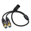 MysRuida 0.5 Meter XLR Splitter Cable, XLR Microphone Speaker Cord,
