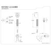 Kingston Brass KX1038BD Restoration Hand Shower Kit, Brushed Nickel