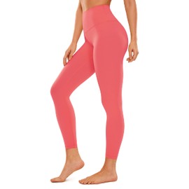 CRZ YOGA Butterluxe Womens Workout Leggings 26.5''- Full Length High Waisted Yoga Pants Buttery Soft Athletic Gym Lounge Raspberry Sorbet Medium