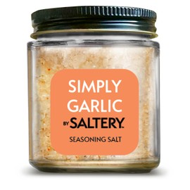 SALTERY - Obsessed with Salt Sea Salt Blends. Handcrafted, All-Natural + Made in USA. No Additives, Ideal for Cooking, Baking, Seasoning & More (Simply Garlic)