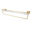 Bathroom Towel Rack Holder Acrylic Wall Mounted Hanging Storage Shelf
