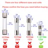 BOJACK Christmas Light Fuses Fast-Blow Glass Fuses Assortment Kit 3.6x10mm