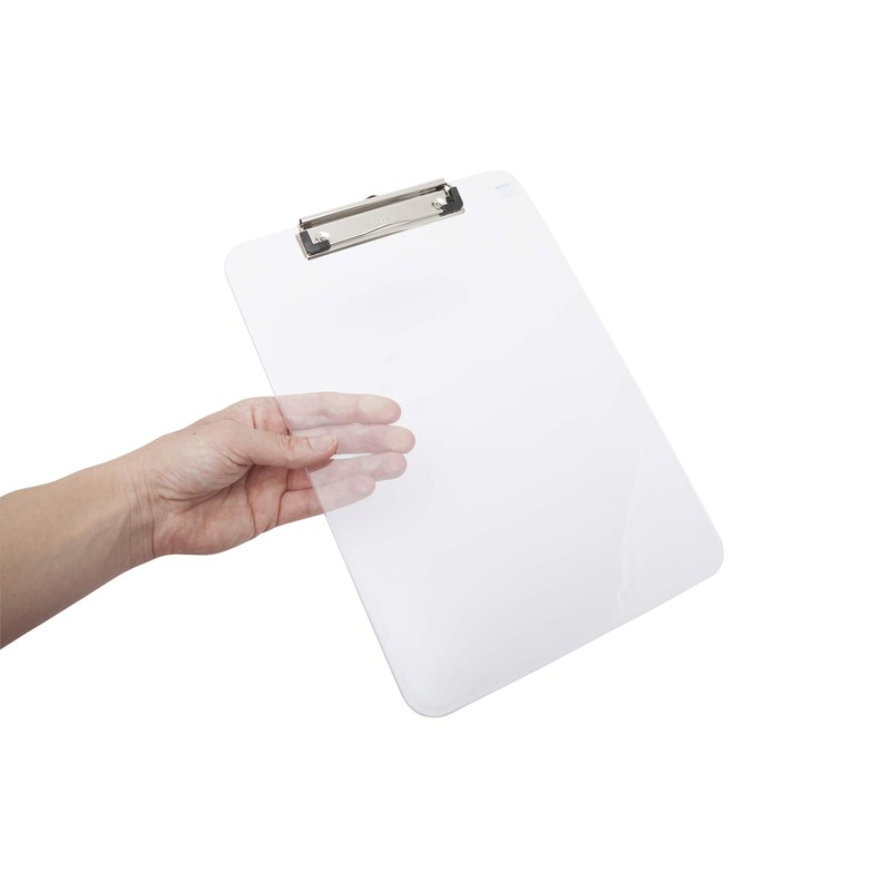 Maul writing board, plastic, A4 clipboard, hanging loop transparent