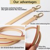 COLSEEY Genuine Vachetta Leather Crossbody strap Genuine leather Adjustable Replacement
