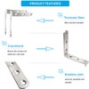 8 PCS L Bracket Stainless Steel Corner Brackets 3 x