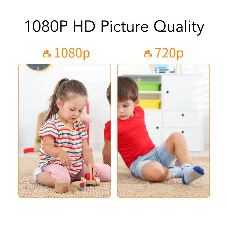 Security Camera Wireless 355° Rotation 3MP WiFi Smart Baby Monitor