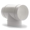 Vent Systems 4'' Inch Duct Connector 3 Way Hose Adapter