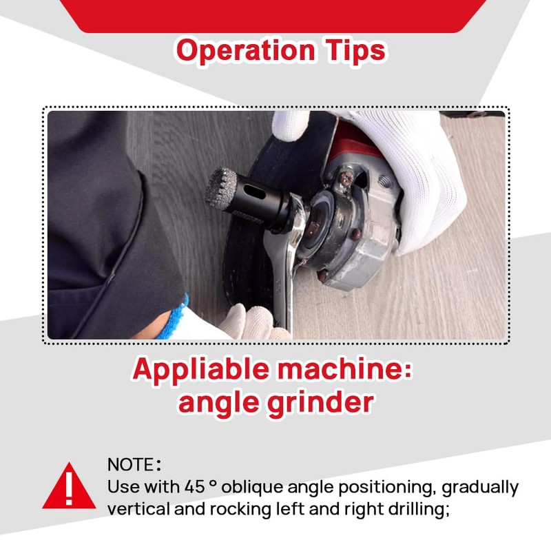 DT-DIATOOL Diamond Core Drill Bit 1 Inch 2-Pack Tile Hole