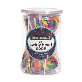 Candy Showcase Heart Swirly Pop, 24 x 288 g