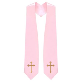 CLERKMANS Choir Stole with Crosses (Pink)