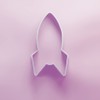 Space Rocket Cookie Cutter - 3 Sizes