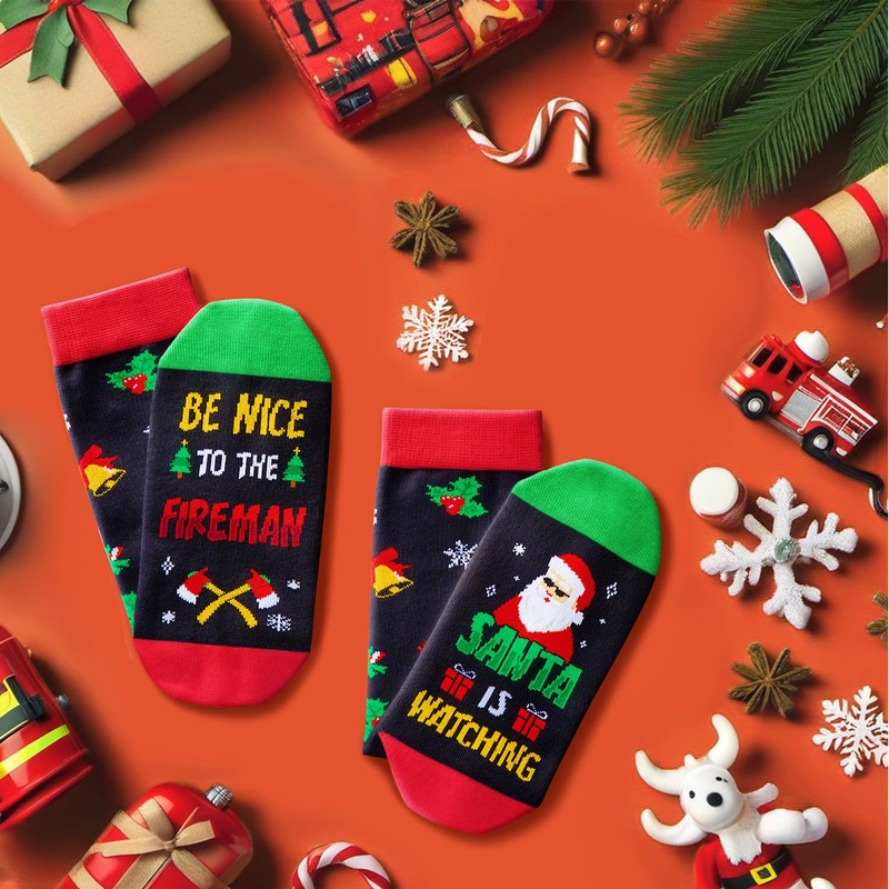 HAPPYPOP Christmas Gifts Stocking Socks For Men - Secret Santa