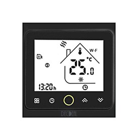 Decdeal Intelligent Room Thermostat with App Control, Compatible with Alexa/Google Home Boiler Water/Gas for Home - 5A WiFi Black