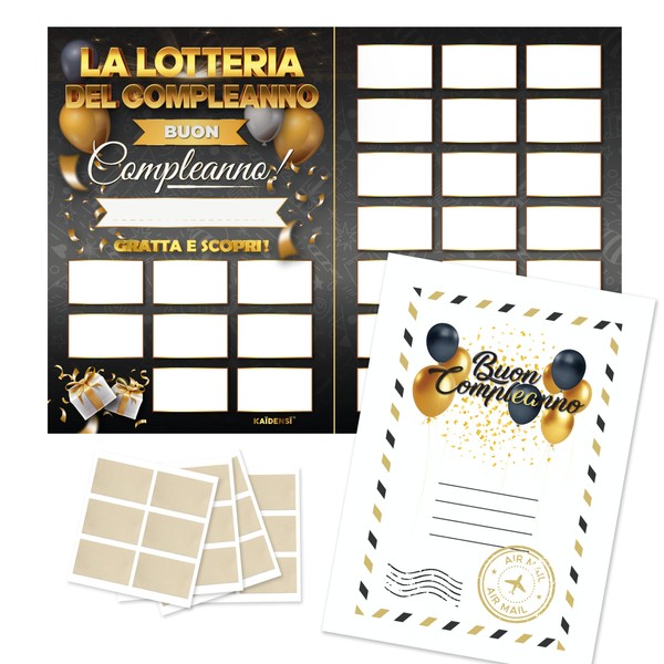 Maxi Scratch and Win Personalised Birthday Game - Gift Idea