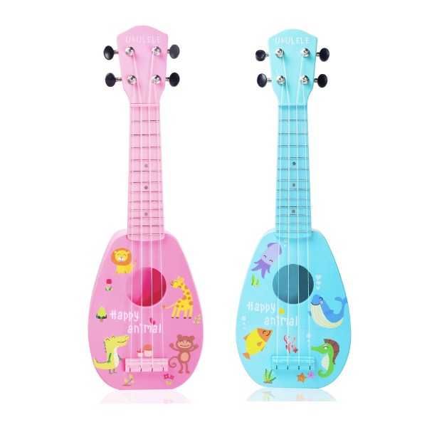 YOLOPLUS+ 17 Inch Kids Ukulele Guitar Toy 4 Strings Mini