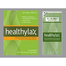 Healthylax Polyethylene Glycol 3350 17g Powder Sachets 14ct AHG