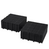 MERITLINE Interlocking 24 PCS Black Drainage Tiles 12 x 12