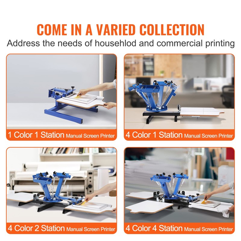 VEVOR Screen Printing Machine, 1 Color 1 Station Silk Screen