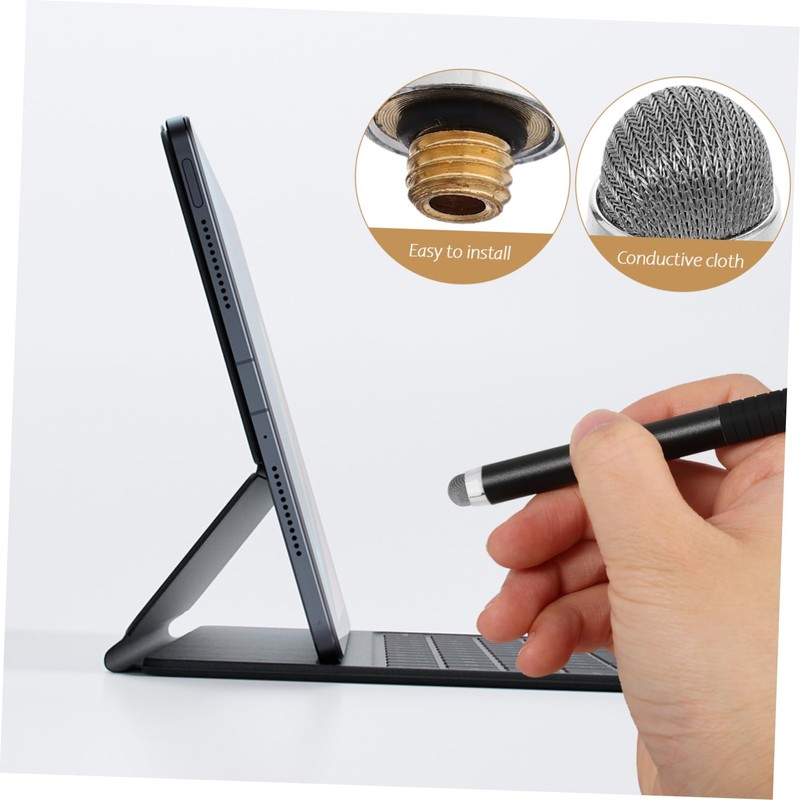 KOMBIUDA 4pcs Capacitive Stylus Tips Replacement Caps for Touchscreen Pen