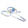 2 Player Badminton Racquets Set Lightweight Full Carbon Double Rackets