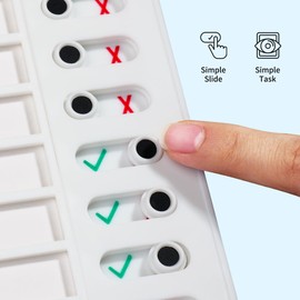 PIQOLA 2 pcs Chore Chart for Kids Multiple Kids ADHD Tools Checklist Board Routine Schedule (My Chores-2pcs)