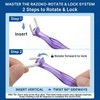 Flosser Kit, Shred-Resistant, Insert & Rotate 90° to 135° for