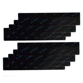 16PCS Reusable Rug Grippers, Rectangle Wooden Floor Anti-Slip Rug Underlay Grippers Washable Carpet Strong Sticky Gripper for Carpeted, Hardwood Floor, Black