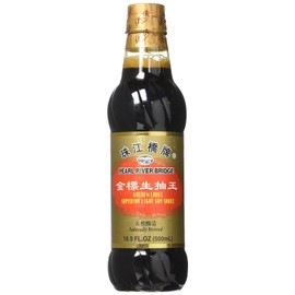 Pearl River Bridge Superior Light Soy Sauce, Premium Chinese Soy Sauce, Golden Label Superior Light Soy Sauce, 16.9 oz