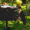Black and Gold Marble Tablecloth Marble Print Table Cloth for