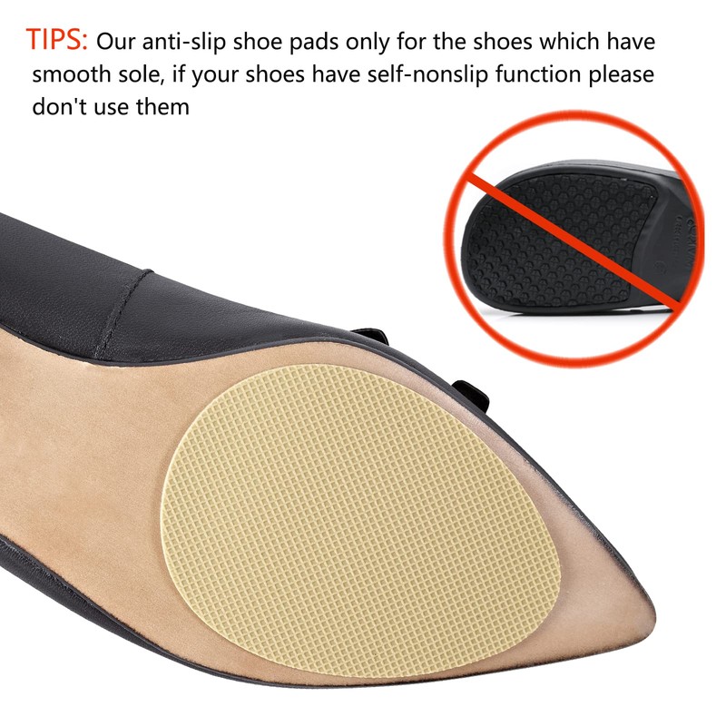 Ashoesert Anti-Slip Shoe Grips, Non-Slip Shoe Grips, Yellow - 3