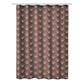 Kleine Wolke Shower Curtain, Polyester, Walnut Brown, 180 x 200 cm