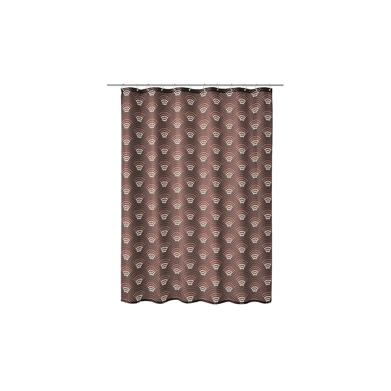 Kleine Wolke Shower Curtain, Polyester, Walnut Brown, 180 x 200