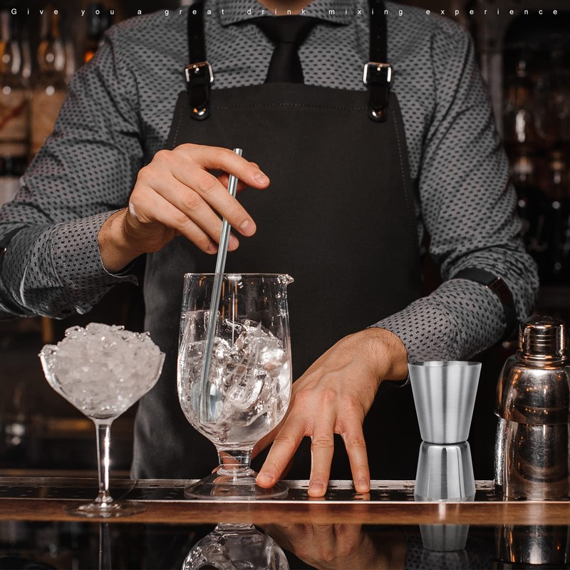 Set of 4 Cocktail Muddler Set, Stainless Steel Mojito Cocktail