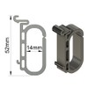 Set of 4 Cable Guide for DIN Rail / DIN