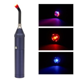 Infrarot Therapie Taschenlampe, Gerät Zur Behandlung von Krebsgeschwüren, Infrarotlicht Gerät für Herpesbläschen mit Zeigerspitze Blaues Beleuchtungsgerät für Krebsgeschwür, Fieber und Blasen