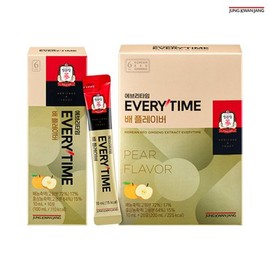 Dongguangjang 정관장 에브리타임 배 플레이버 10mlx20포x2박스 Korean Ginseng Every Time Pear Flavor 10mlx20 Pouches x 2 Boxes