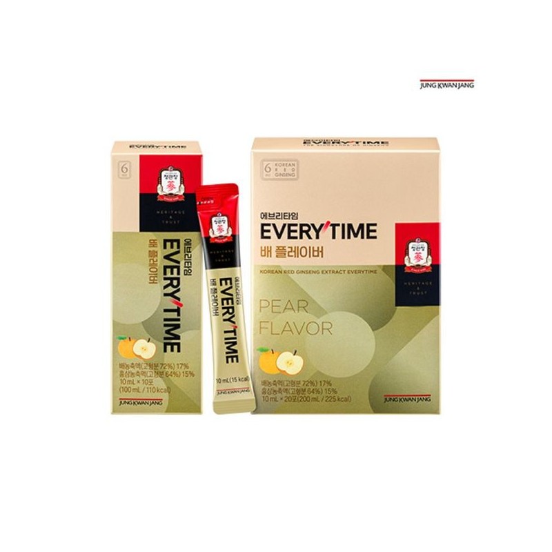 Dongguangjang 정관장 에브리타임 배 플레이버 10mlx20포x2박스 Korean Ginseng Every Time