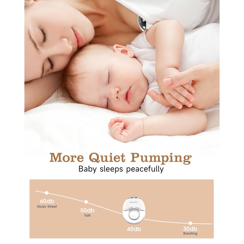 Electric Breast Pump Hands Free, Wearable Breast Pump with 4