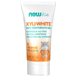 NOW Solutions, Xyliwhite™ Toothpaste Gel for Kids, Orange Splash Flavor, Kid Approved! 3-Ounce, packaging may vary