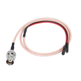 XMSJSIY BNC Female to Dupont Female Test Leads Cable Connector Adapter Extension Wire (Red+Black)-1 pcs (Female to Female)