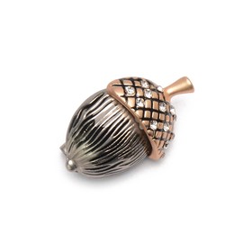 Vintage Brown Pinecone Brooch for Women - Cute Small Steel Brooch Pin