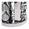 Total Supplier Porta Especieros Giratorio Aluminio 16 Botellas Tapa Azul