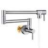 Fransiton Brushed Nickel Pot Filler, Pot Filler Faucet Wall Mount,
