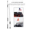 2Pcs RC Antenna, Black Metal Decoration Accessory Parts Simulation Antenna