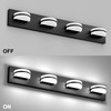 Aipsun 4 Lights Modern Black Vanity Light Up and Down
